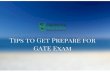 Tips to get prepare for gate exam