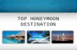 Top Honeymoon Destination