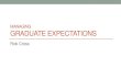 Managing graduate expectations - Rob Cross (SIG)