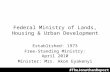 Federal ministry of land, housing & urban development