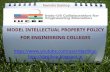Model Intellectual Property Rights (IPR) policy for Engineering Institutions