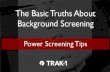 Background Screening: Power Screening Tips