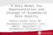10th Annual Utah's Health Services Research Conference - A Data Model for Representation and Storage of Biomedical Data Quality. By: Naresh Sundar Rajan