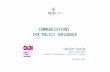 Communications for policy influence - Caroline Cassidy