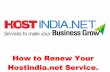 How to renew your hostindia.net service step by step