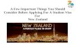 A few important things you should consider before applying for a student visa for new zealand