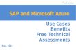 SAP on Azure. Use Cases and Benefits