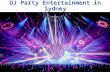Dj party entertainment sydney