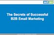 The Secrets of Successful B2B Email Marketing