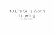 Adam Kidan - 10 Life Skills Worth Learning