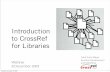 Intro to CrossRef for libraries