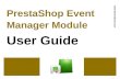 PrestaShop Event Manager Module - User Guide
