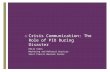 Crisis Communications, Emily Sikes