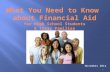 FINANCIAL AID BASICS PRESENTATION - stacey's version for 2015-2016