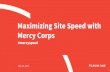 Maximizing site speed with mercy corps