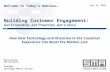 Building Customer Engagement - SPLICE Webinar Series