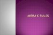 Misra c rules