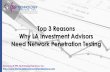 Top 3 Reasons Why LA Investment Advisors Need Network Penetration Testing (SlideShare)