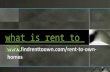 What is rent to own