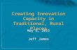 Creating Innovation Capacity in Rural Places