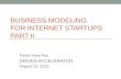 Business modeling for startups part ii