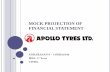 Mock projection of financial statement apollo tyres