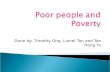 Poor people and poverty