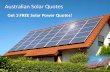 Australian Solar Quotes - Get 3 FREE Solar Power Quotes!