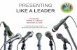 Presenting like a leader, by: Pierre El-Hnoud