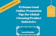 15 damn good online promotion tips for global cleaning product industries