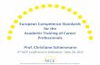 Christiane Schiersmann - European Competence Standards for Academic Training of Career Professionals