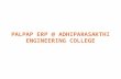 Palpap erp @ athiparasakthi engineering college