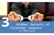 Three Hidden Secrets of Criminal Lawyers in Maryland
