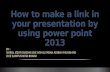 How to make a link in your presentation