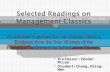 Selected readings on management classics(20150611)