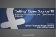 "Selling" Open Source 101