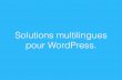 Solutions multilingues pour WordPress