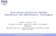 Risk-based Analytical Method Validation and Maintenance Strategies SK-Sep13