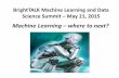 Machine learning   where to next