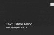 Text Editor Nano