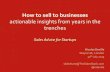 How To Sell To Businesses - Sales Advice for Startups