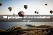 20 principles of communication
