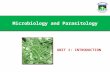 Microbiology Unit 1: Introduction