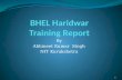 Bhel Haridwar Summer Training Report | Mechanical