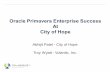 205480 oracle primavera enterprise success at city of hope