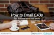 How to Email CXOs: Tips from real cold emails