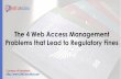 The 4 Web Access Management Problems that Lead to Regulatory Fines (SlideShare)