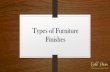 Types of Furniture Finishes