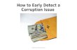 How to early detect corruption issues