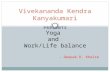 Yoga and work life balance